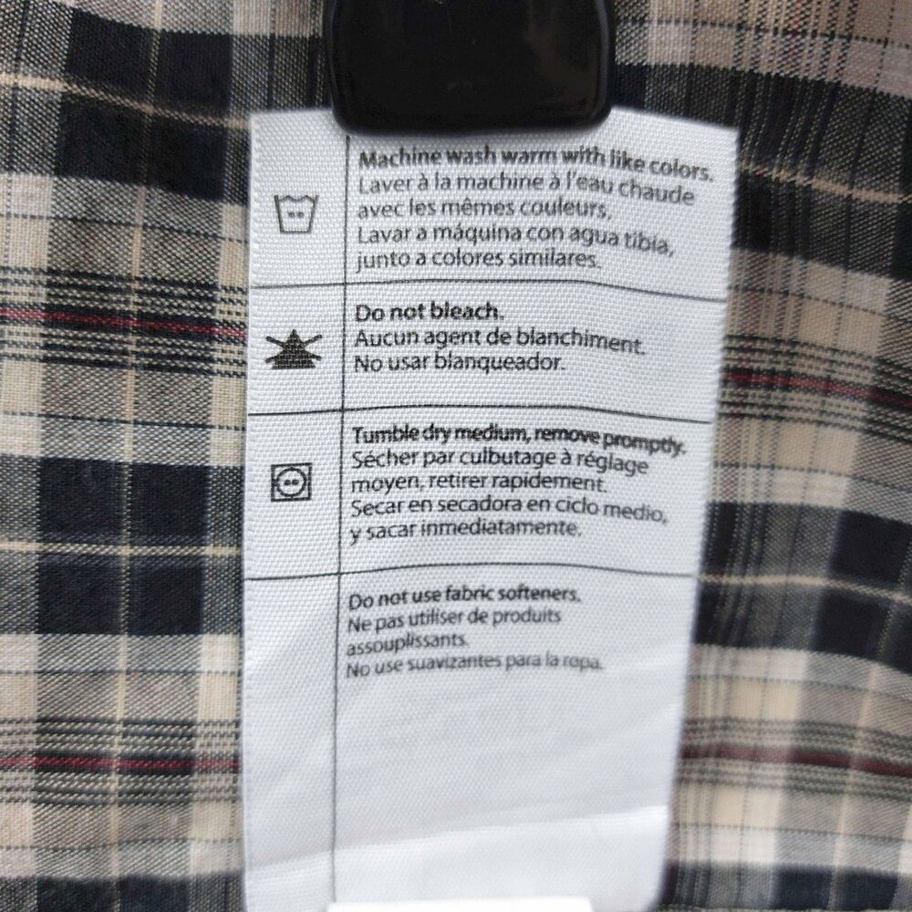 Carhartt Mens L Plaid Work Shirt Long Sleeve Button Down Cotton Outdoor - Picture 8 of 8